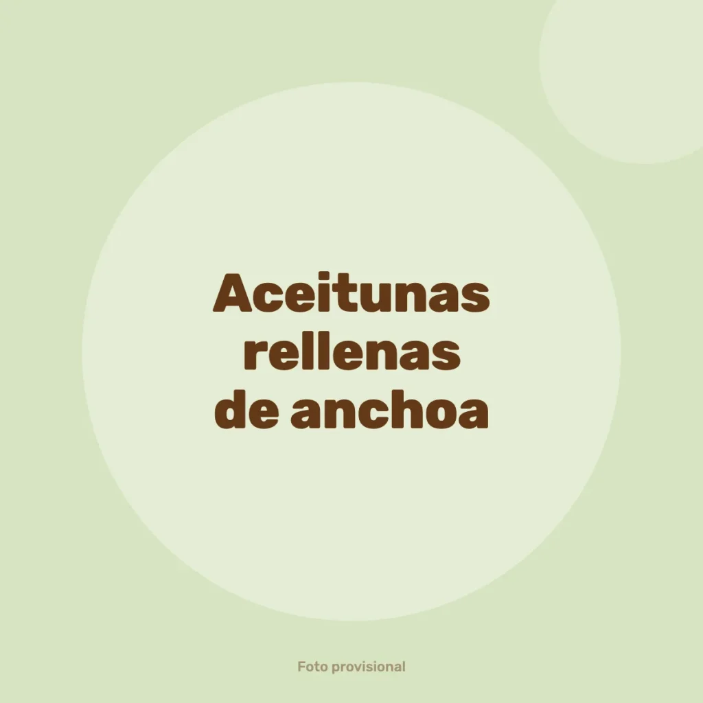 Aceitunas rellenas de anchoa