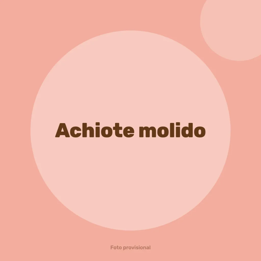 Achiote molido