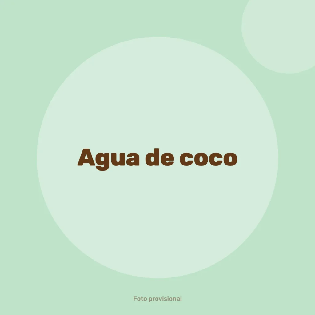 Agua de coco