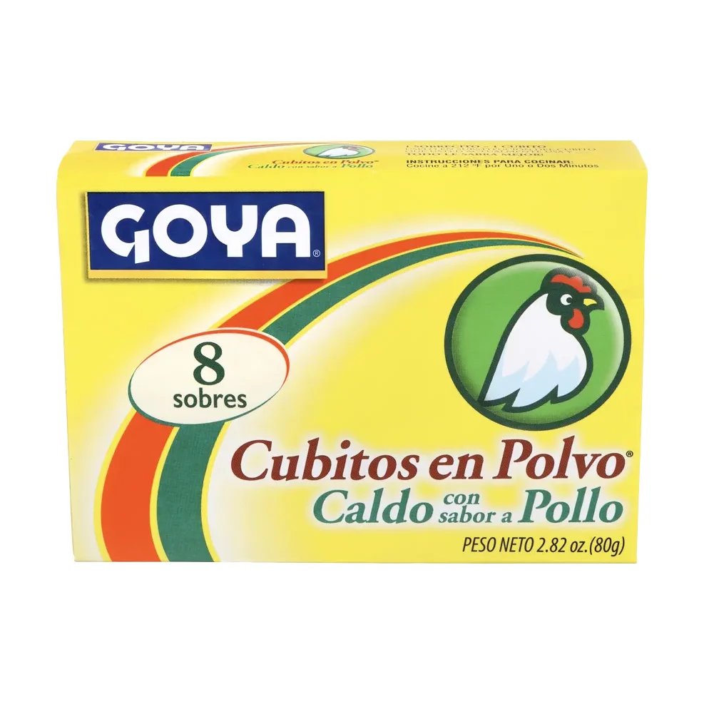 Caldo de pollo en polvo Goya, 8 sobres