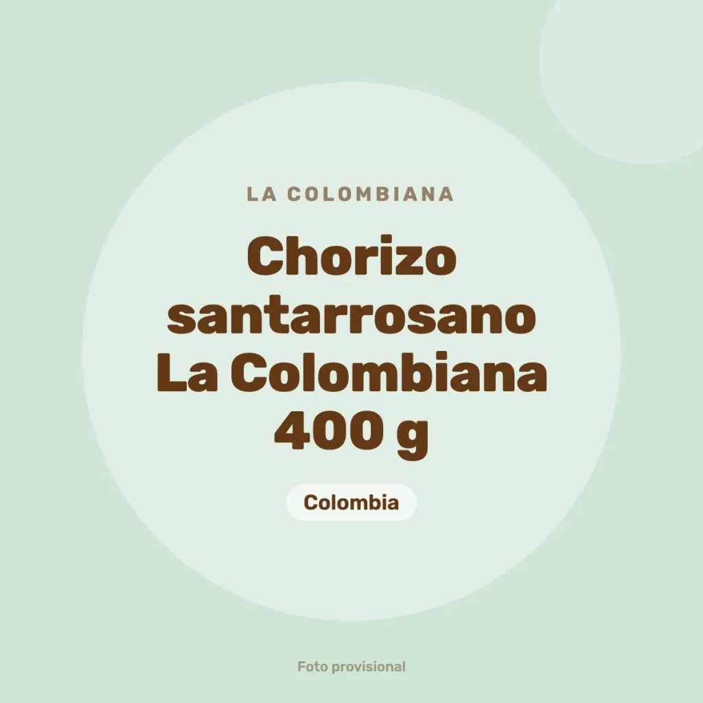 Chorizo santarrosano La Colombiana 400 g