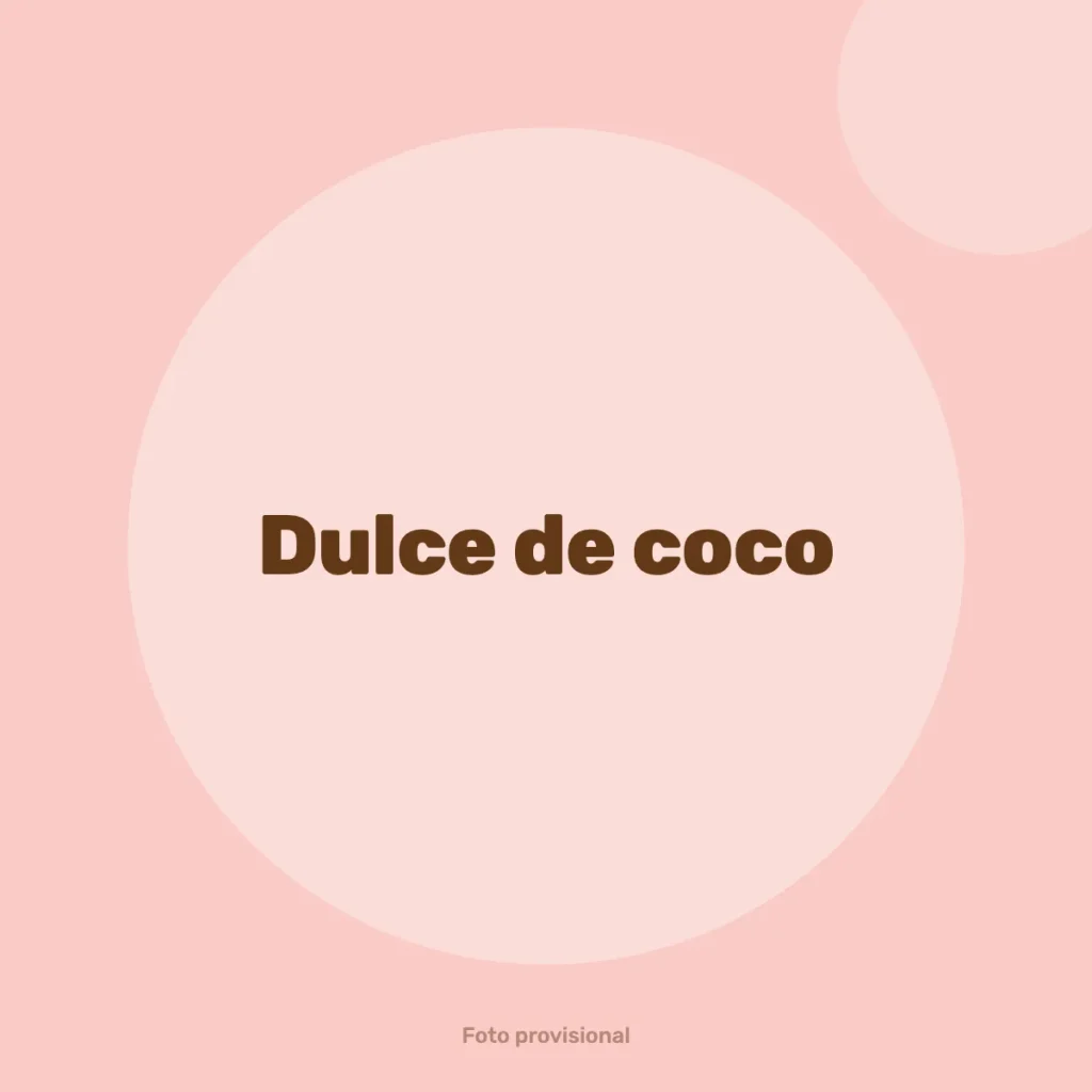 Dulce de coco
