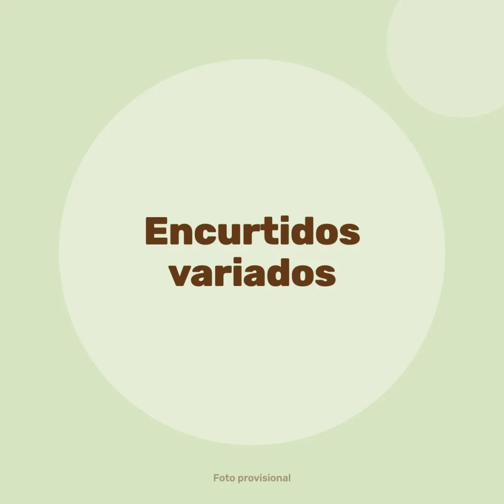 Encurtidos variados