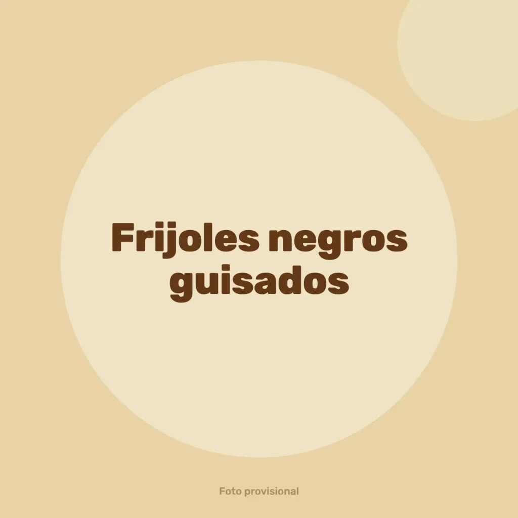 Frijoles negros guisados