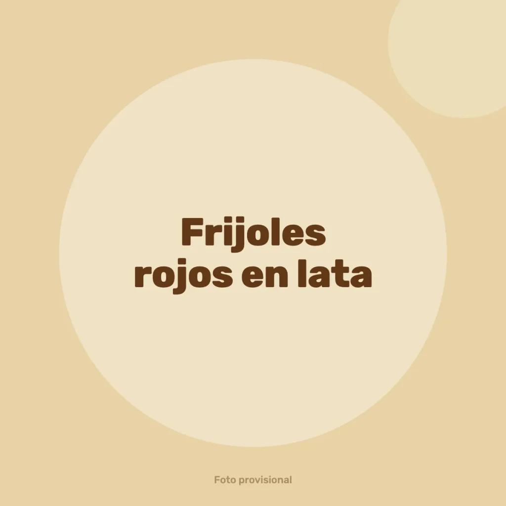 Frijoles rojos en lata