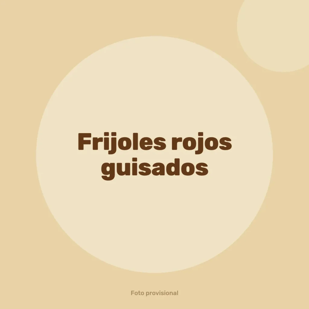 Frijoles rojos guisados