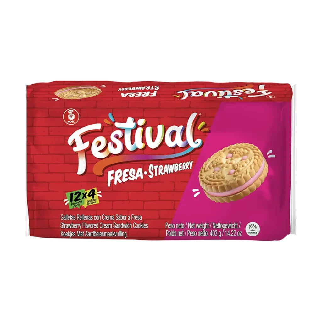 Galletas Festival fresa