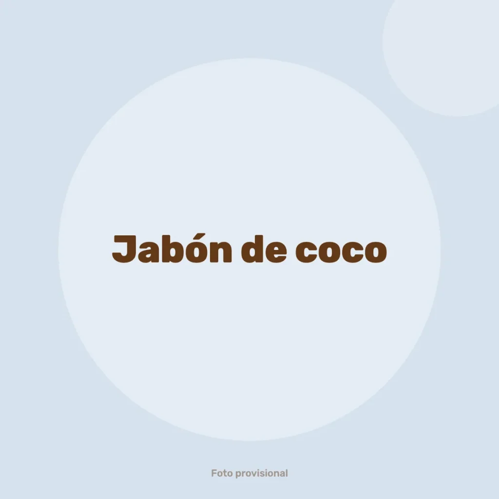 Jabón de coco