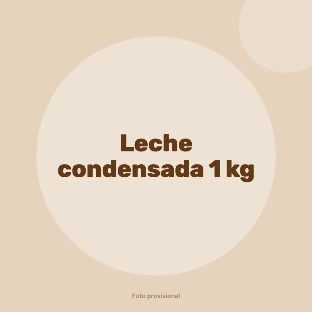 Leche condensada 1 kg
