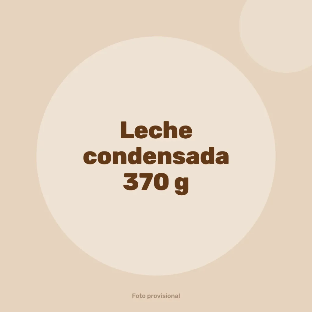 Leche condensada 370 g