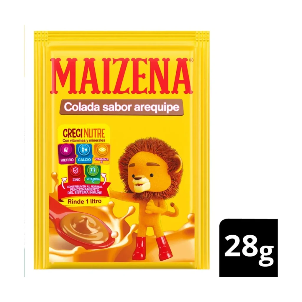 Maizena para coladas sabor arequipe