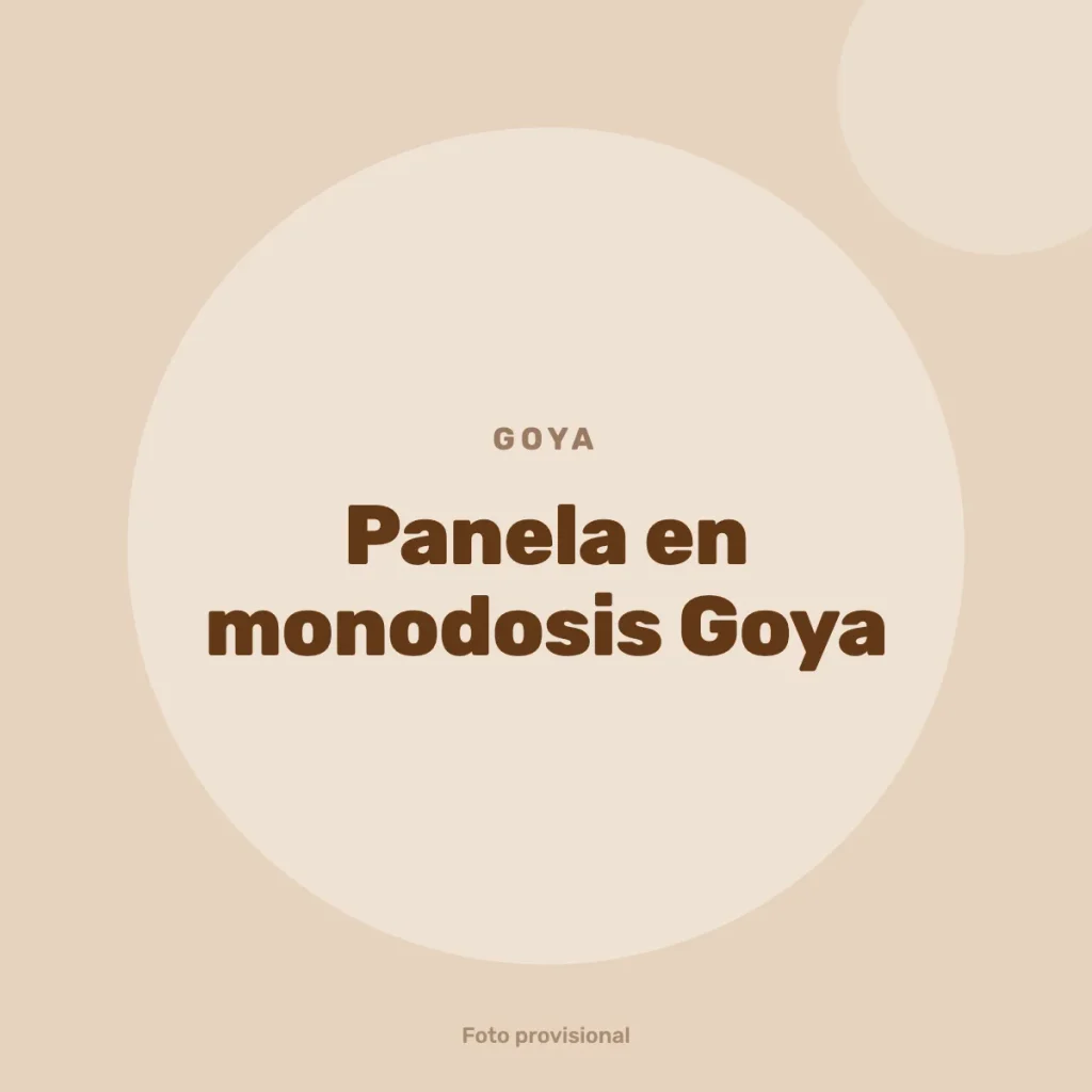 Panela en monodosis Goya