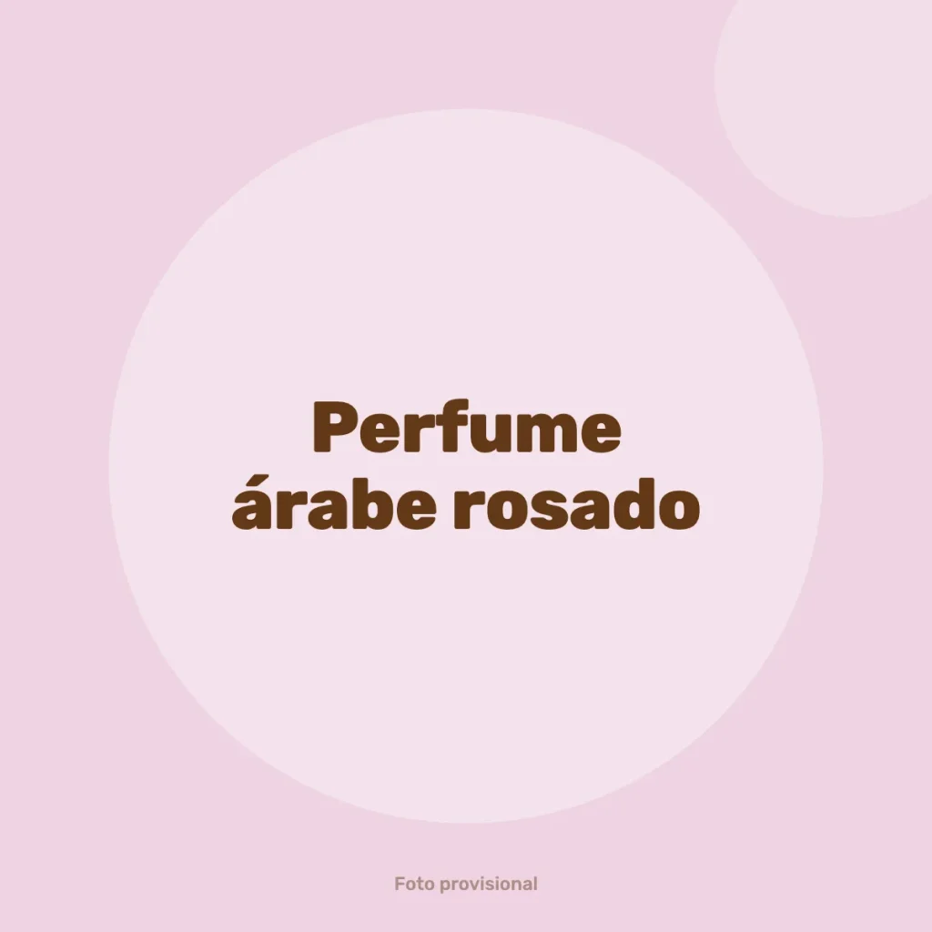 Perfume árabe rosado