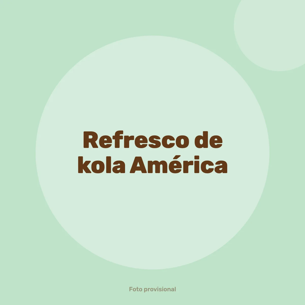 Refresco de kola América