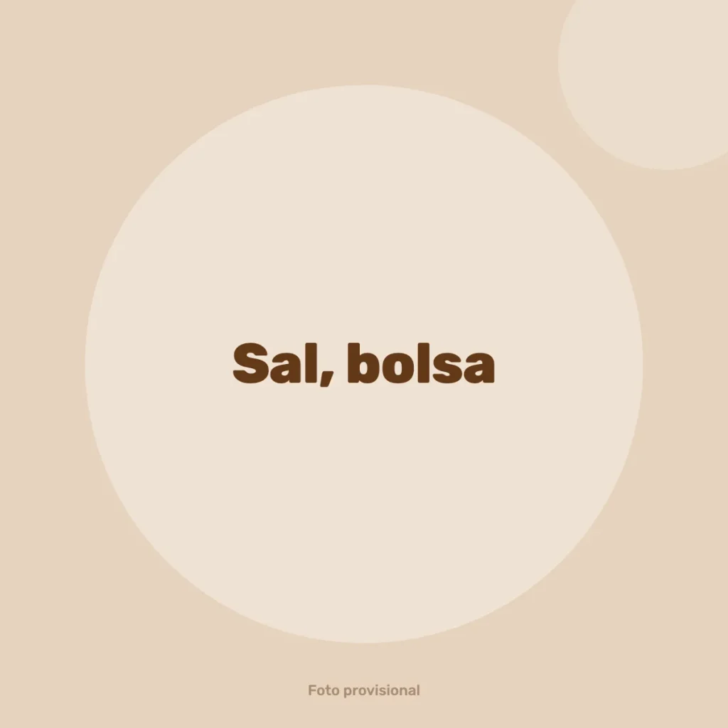 Sal, bolsa