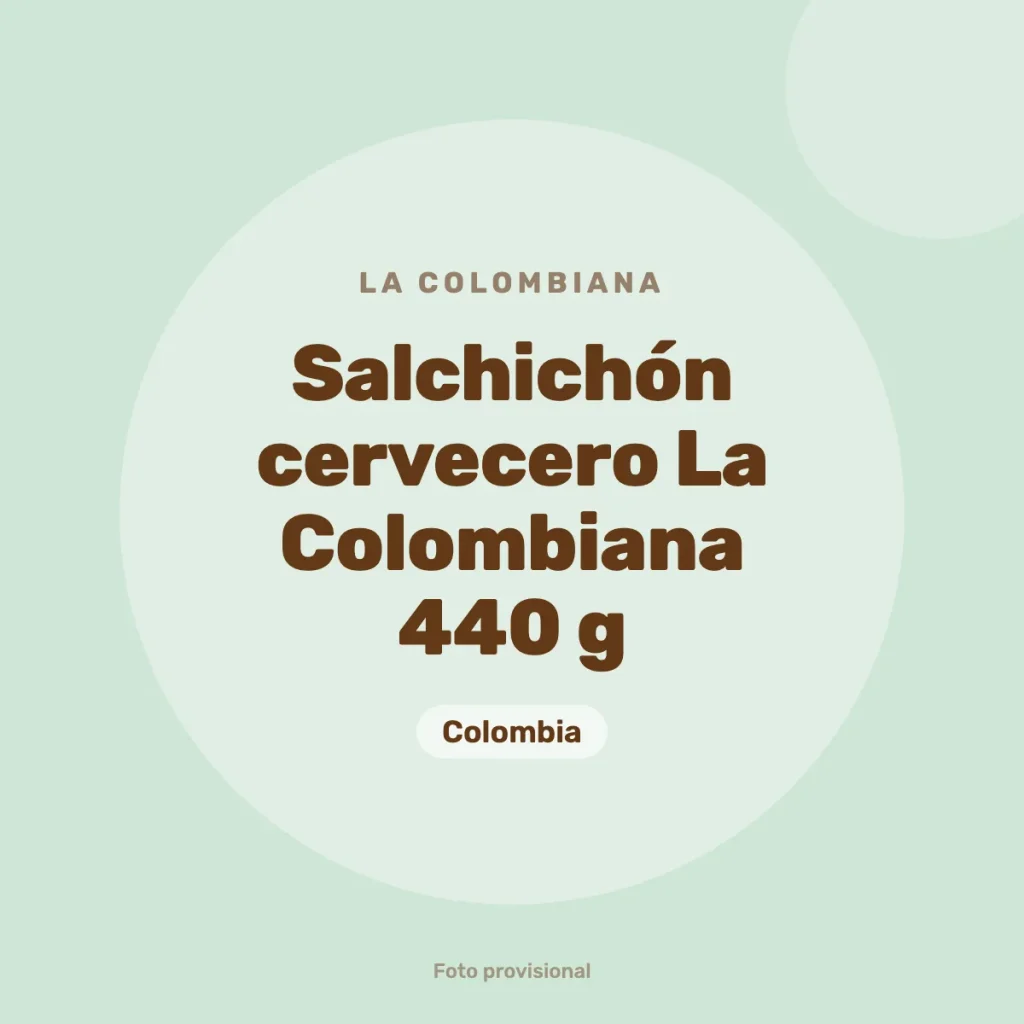 Salchichón cervecero La Colombiana 440 g